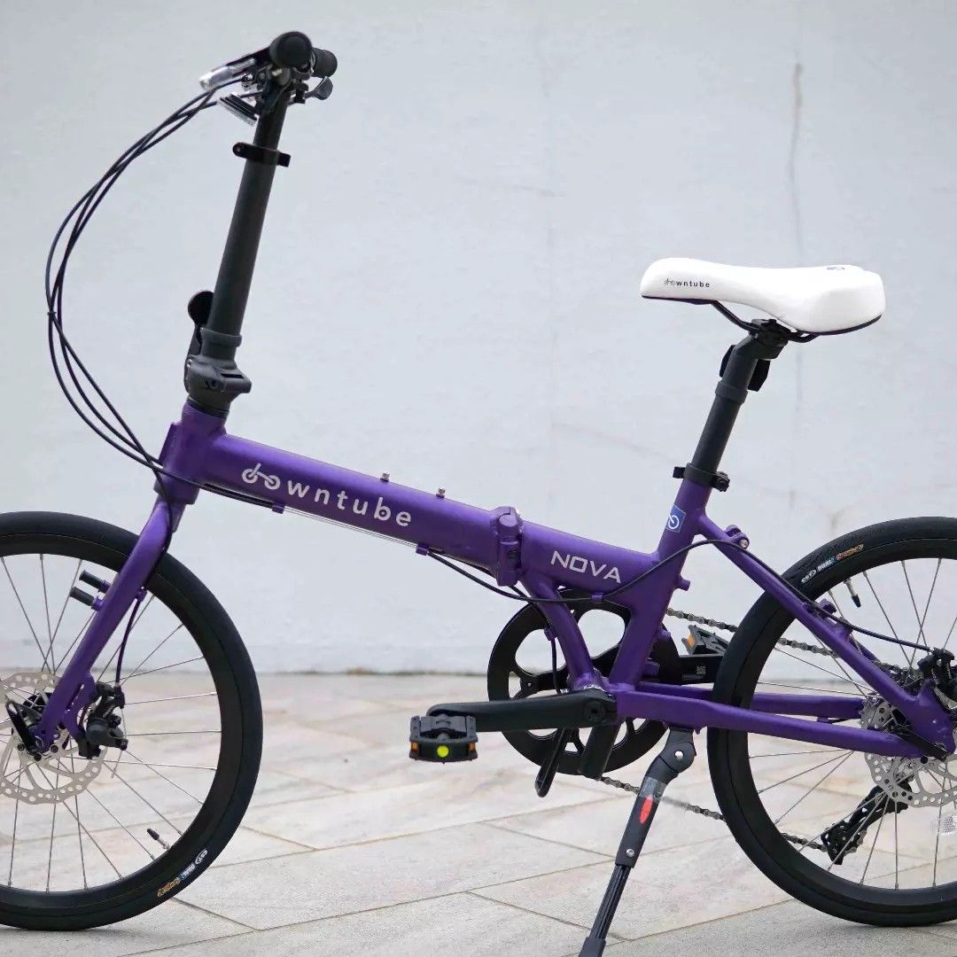 Lightweight Downtube Nova folding bikes from USA 10 speed Hollowtech disk brakes 451 wheelset FREE delivery