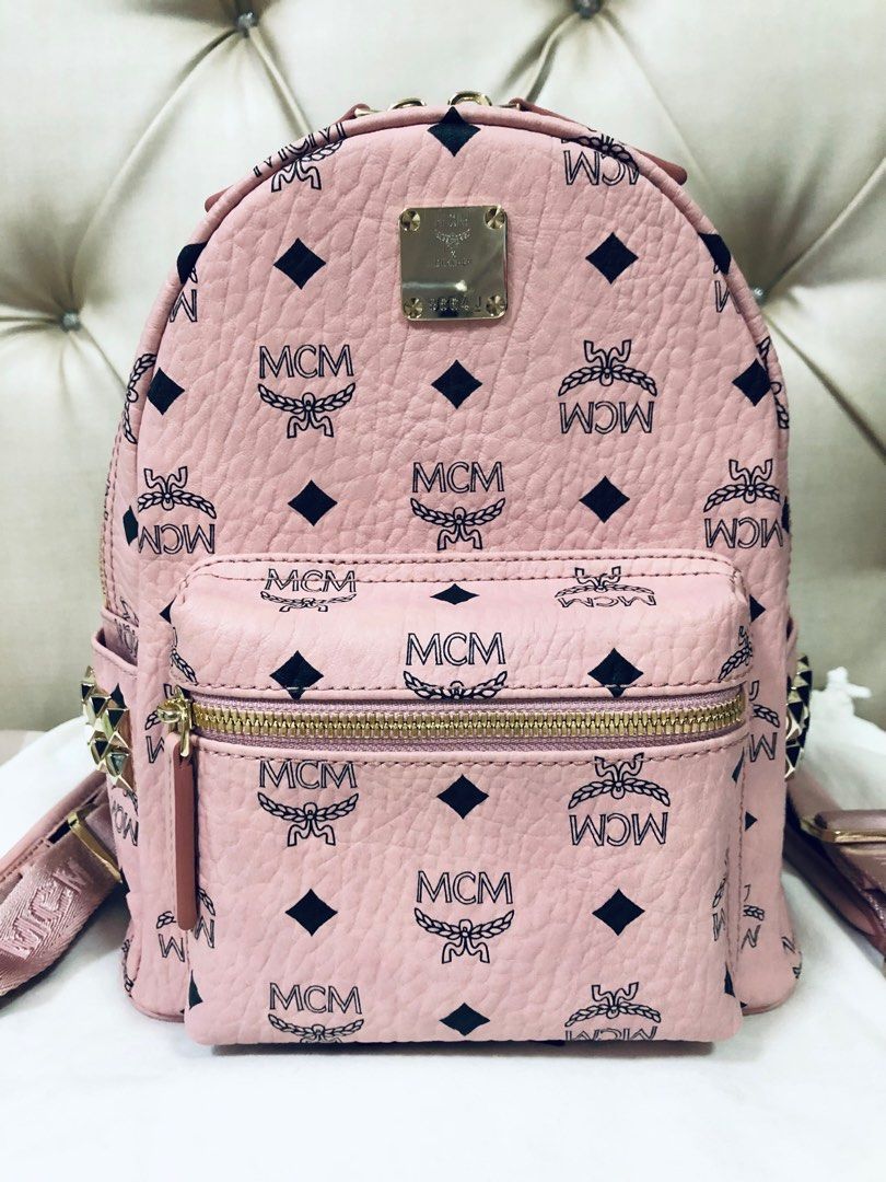 Mcm backpack deals pink mini