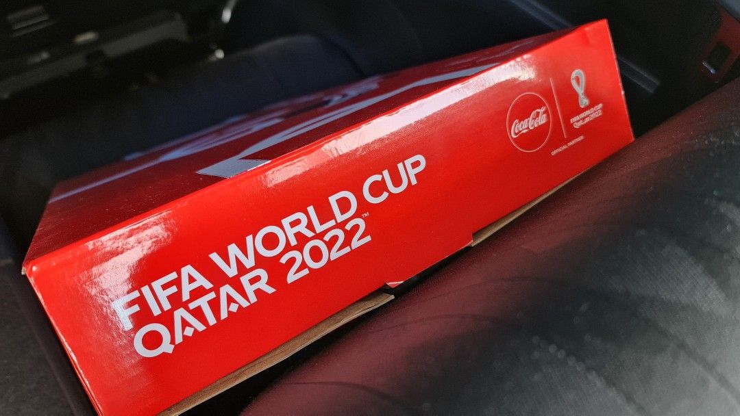 Limited Edition Fifa World Cup Qatar 2022 Mini Foosball Table by Coca