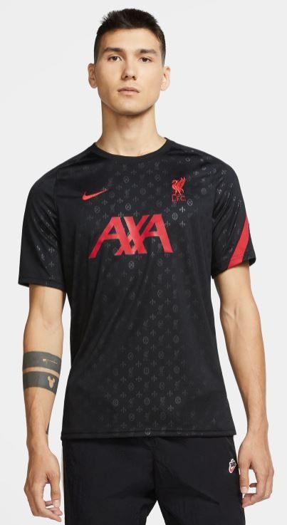 Liverpool LV Training Top 21 22 Season Rare Authentic MEDIUM SIZE Black
