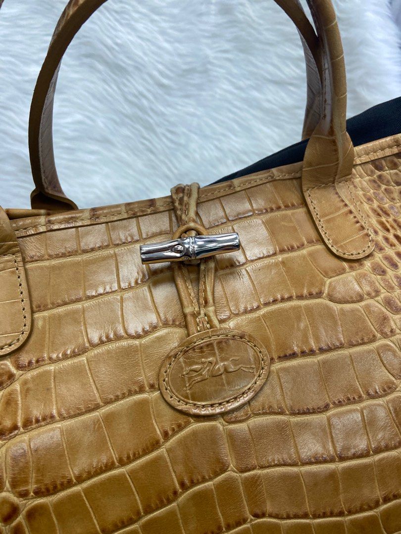 Roseau Longchamp bag Caramel Leather ref.320187 - Joli Closet