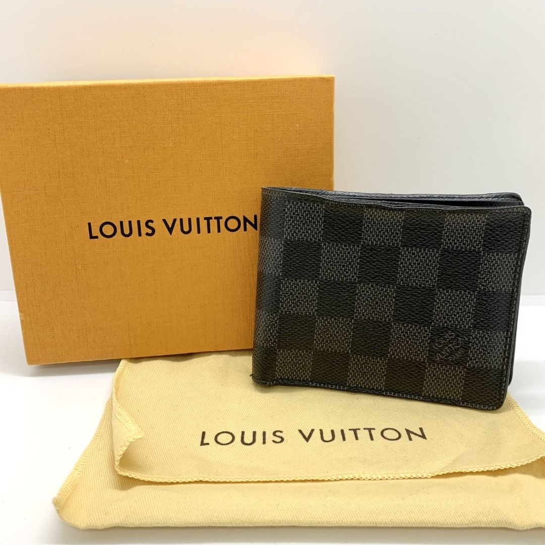 LOUIS VUITTON Damier Graphite Multiple Wallet Neon 265619