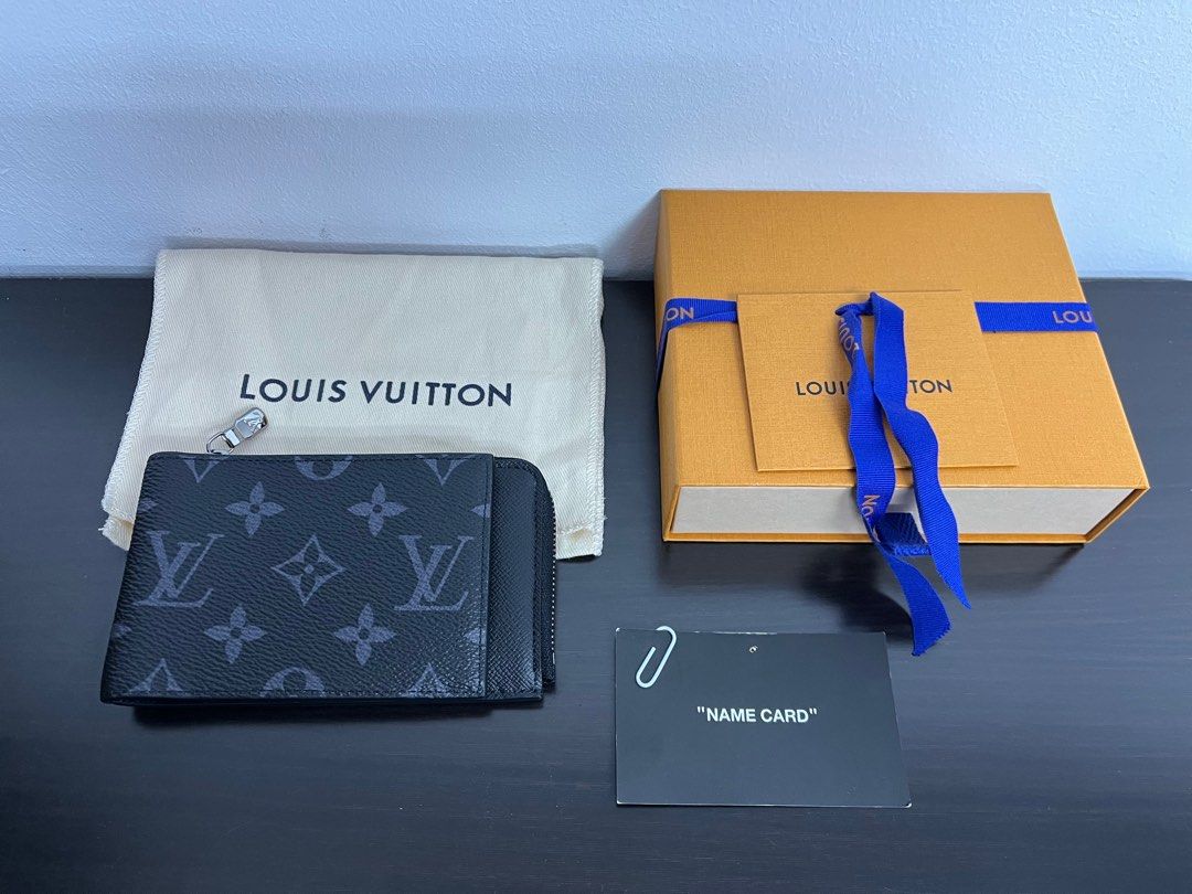 Louis Vuitton Hybrid Wallet Noir M81568 Monogram Eclipse
