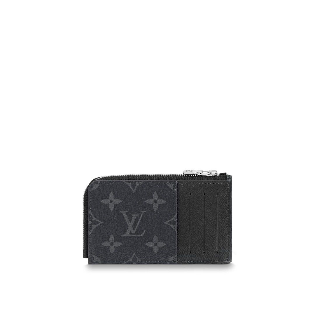 Louis Vuitton Hybrid Wallet Coin Case M81568 Monogram Eclipse Black Gr in  2023