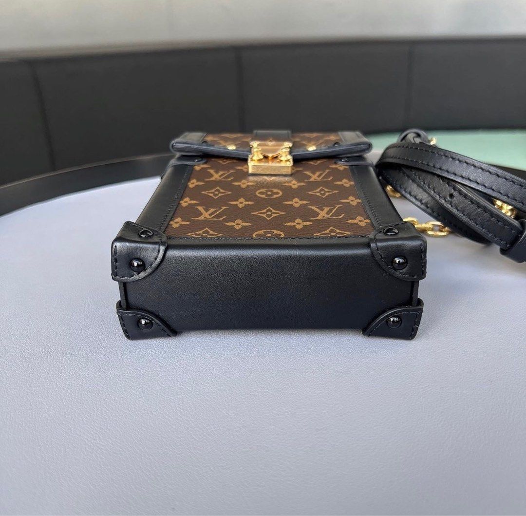 Authentic LOUIS VUITTON Monogram Vertical box Trunk M59664 Bag  #260-006-056