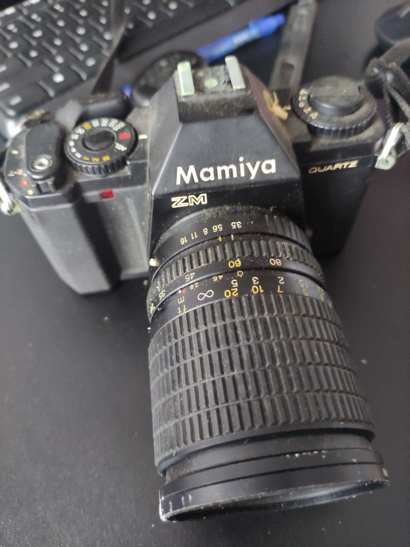 Mamiya ZE QUARTZ Film Camera + SEKOR-E Lens 50mm f/2,UNTESTED,READ