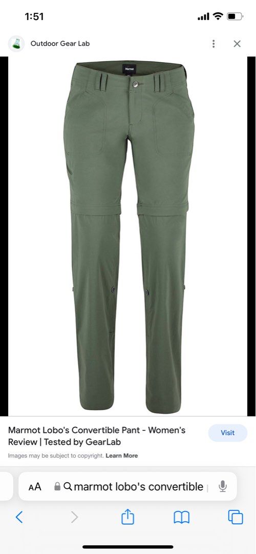 Marmot women's lobo's best sale convertible pant