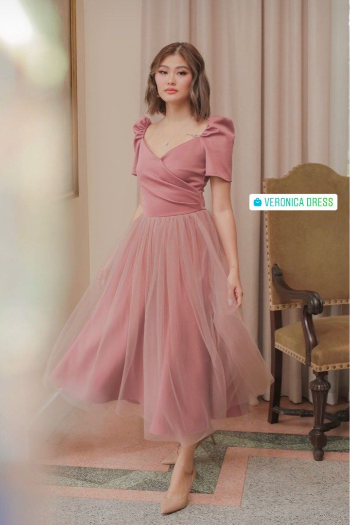 Color old store rose dress