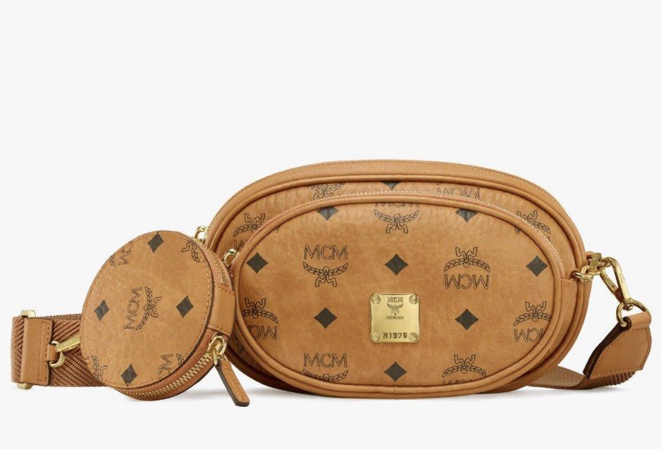 MCM Aren Multifunction Crossbody Pouch in Visetos Original, Luxury