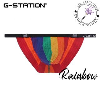 Men's underwear 新品 G-STATION 高衩扣子毛巾面料3D立體囊袋性感男士三角內褲 Brief64218659441411110