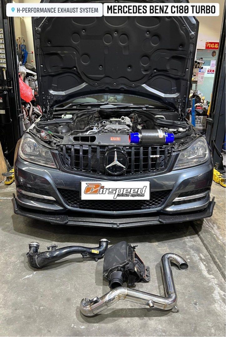 Mercedes Benz C180T w204 Upgrade Turbo Suction Pipe Airspeed