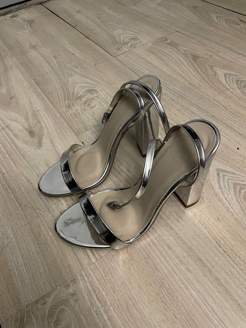 Missguided silver barely there heels new arrivals