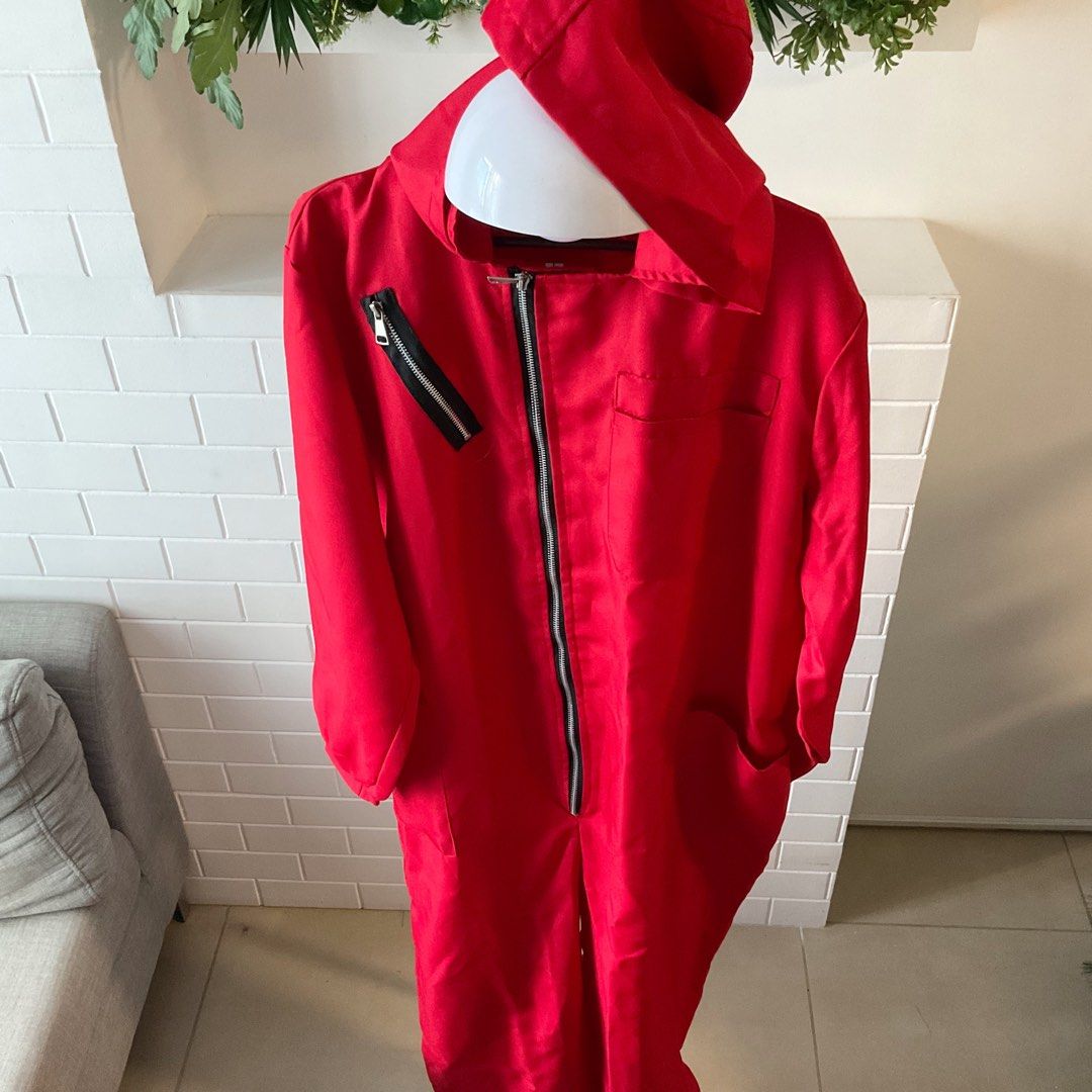 Money Heist Red Jumpsuit Costume, Hobbies & Toys, Stationary & Craft