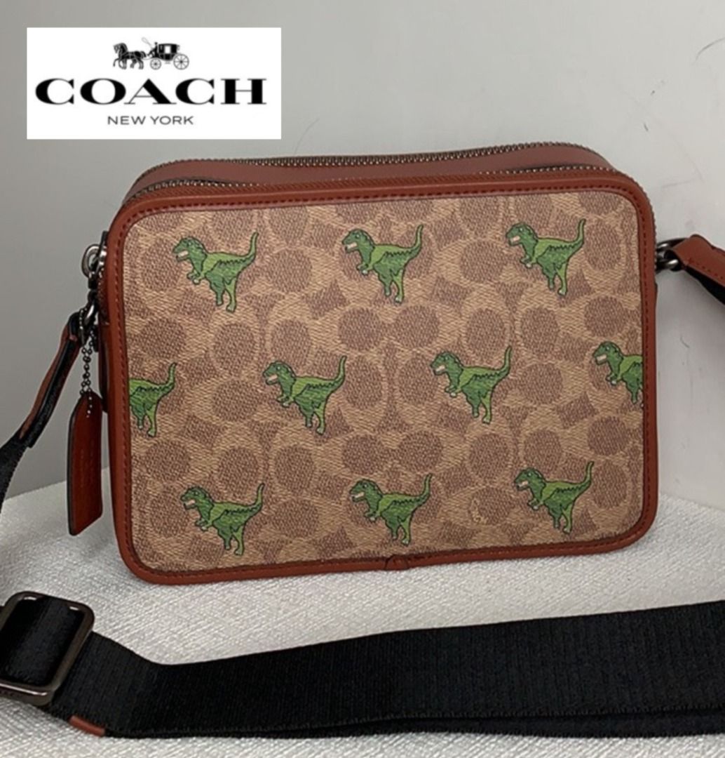 New Coach Original Limited Edition Collection Charter Crossbody 24 In  Signature Canvas With Rexy Print Crossbody Sling Bag For Men Come With  Complete Set Suitable for Gift, Luxury, Bags & Wallets on