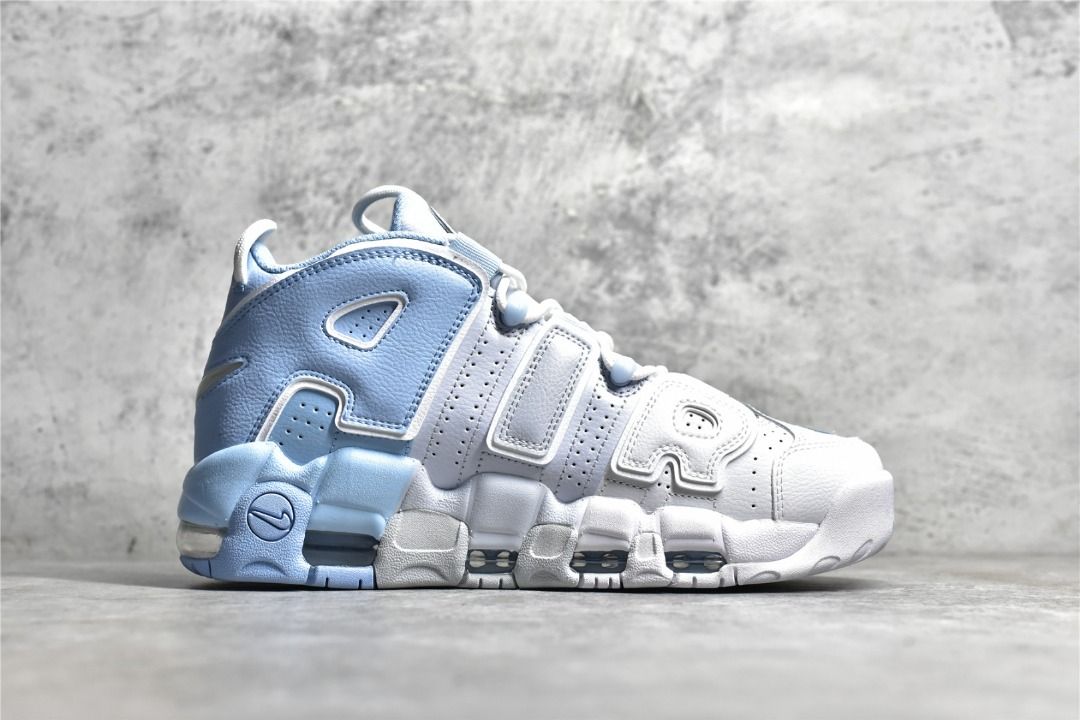 Uptempo hotsell white blue