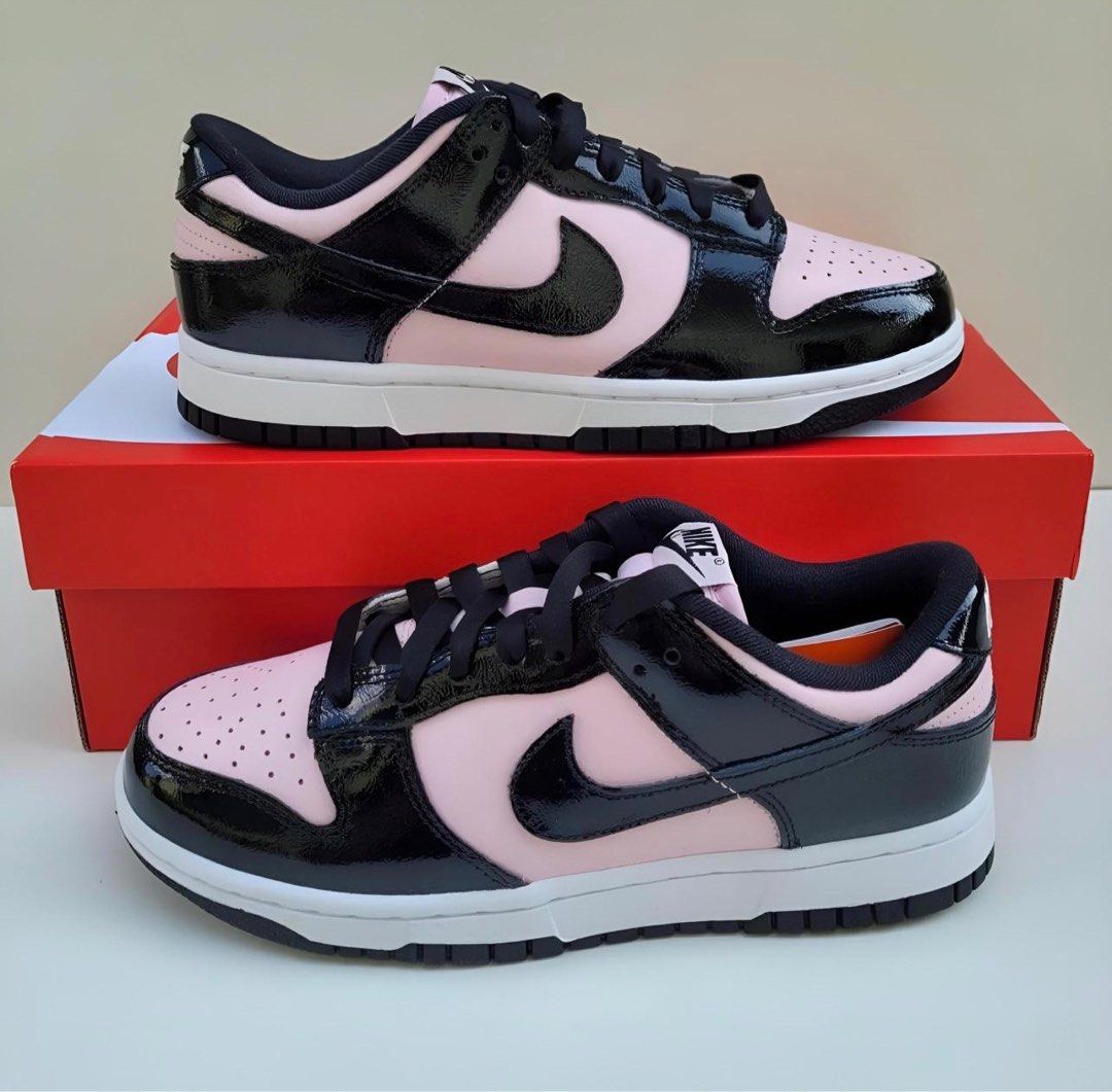 NIKE DUNK LOW ESS PINK BLACK, Women's Fashion, Footwear, Sneakers on  Carousell