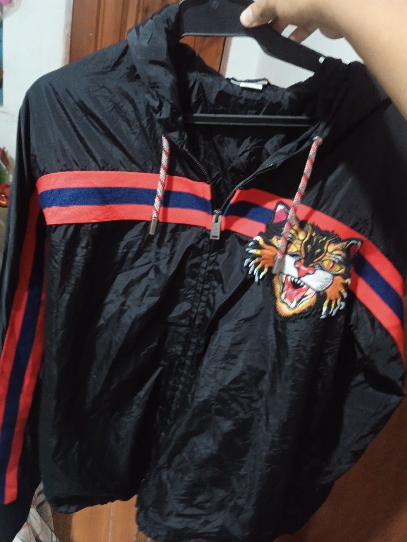 Gucci cat windbreaker hot sale