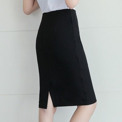 Black knee length top skirt 5xl