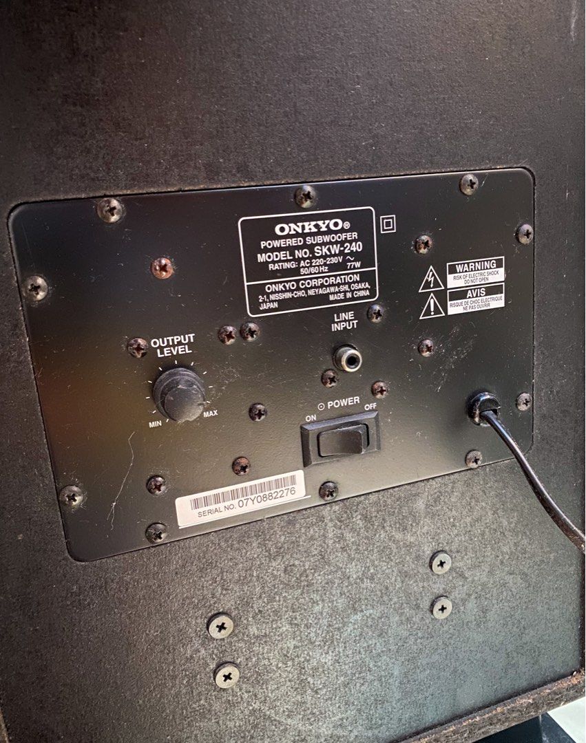 Onkyo skw 240 subwoofer hot sale