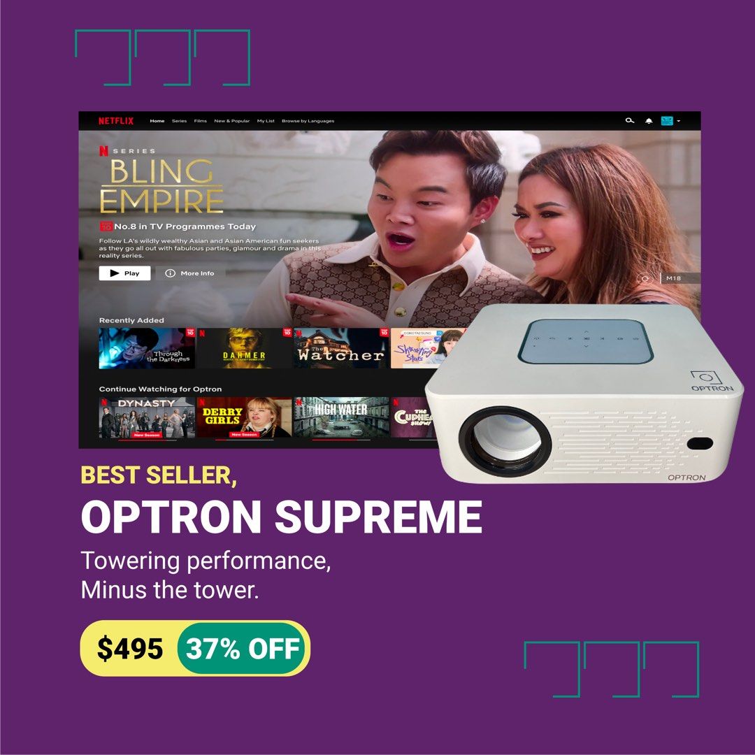 Ultron Projector Optron Supreme Projector. Smart projector. Portable projector. Smart tv ...