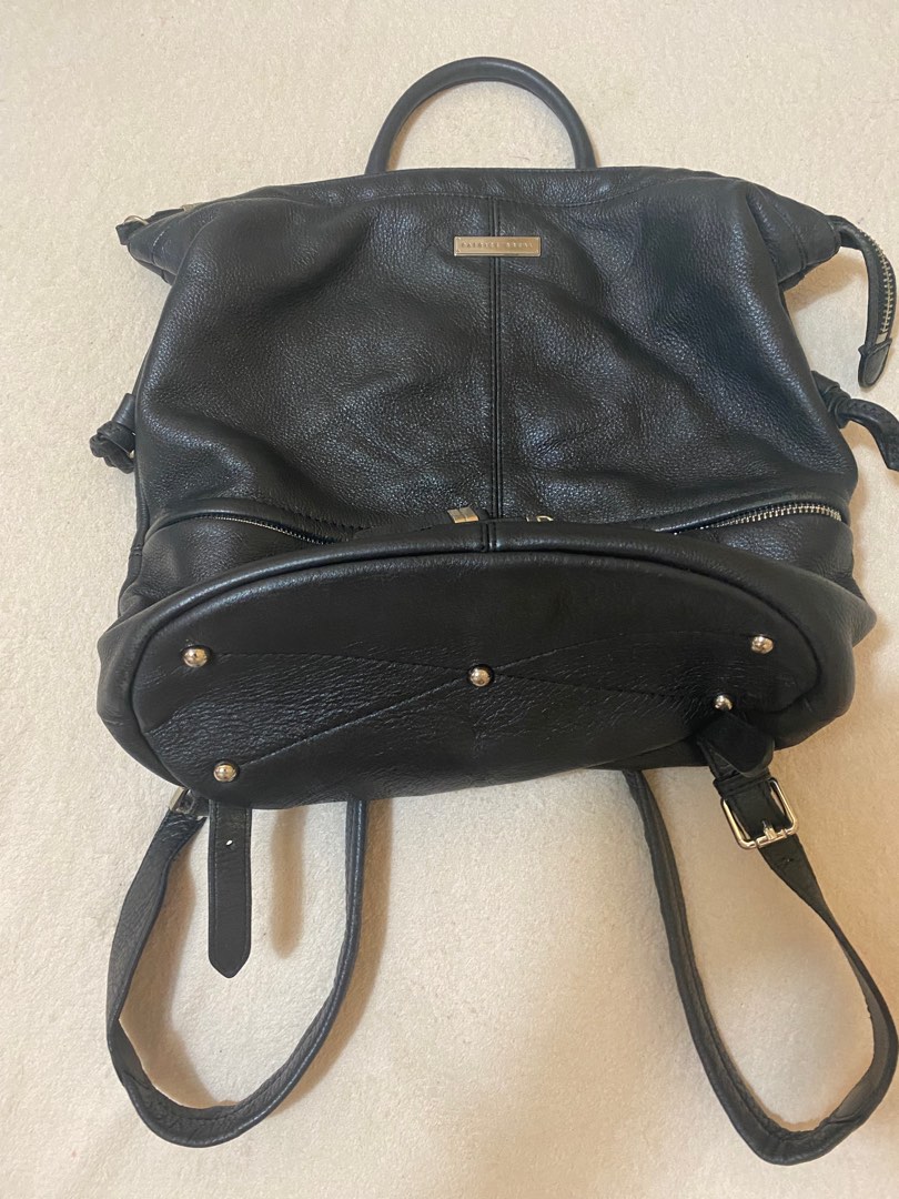 Patrice Breal Thick Leather Backpack, Women's Fashion, Bags & Wallets ...