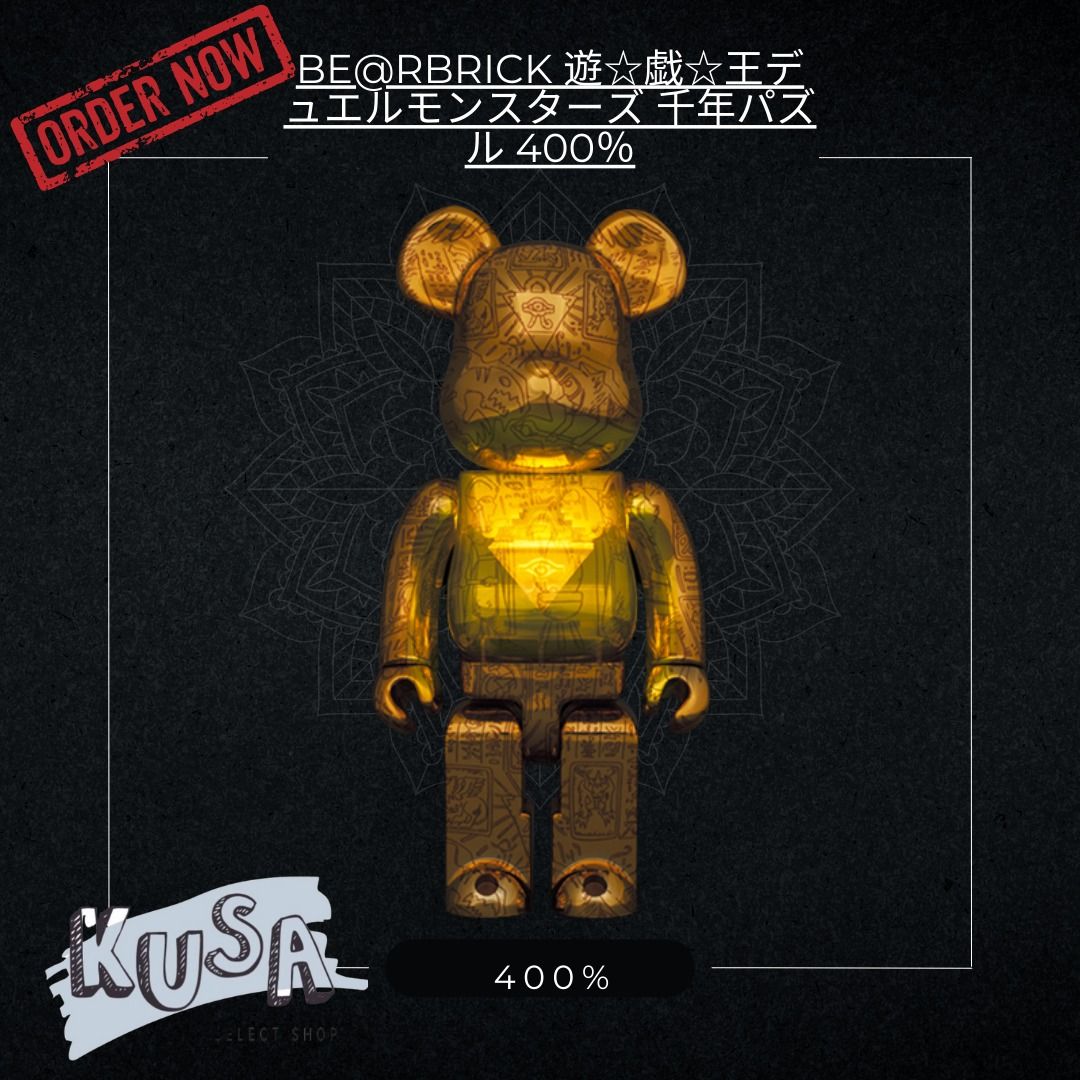 日本安い BE@RBRICK 遊☆戯☆王デュエルモンスターズ 千年パズル 400 ...