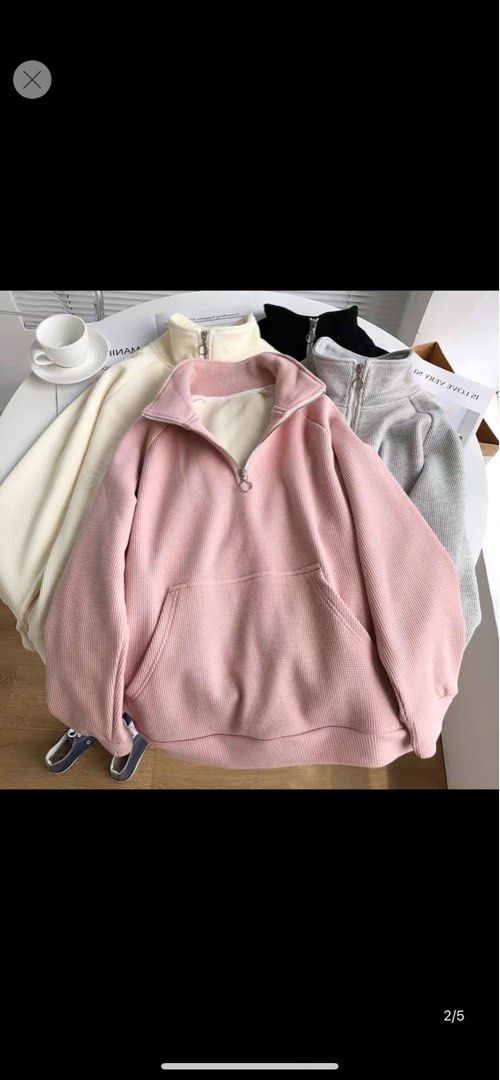 Waffle knit pullover hoodie outlet