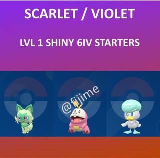 Pokemon Scarlet/Violet Shiny Pokemon 31 IV Hypertrained EV trained