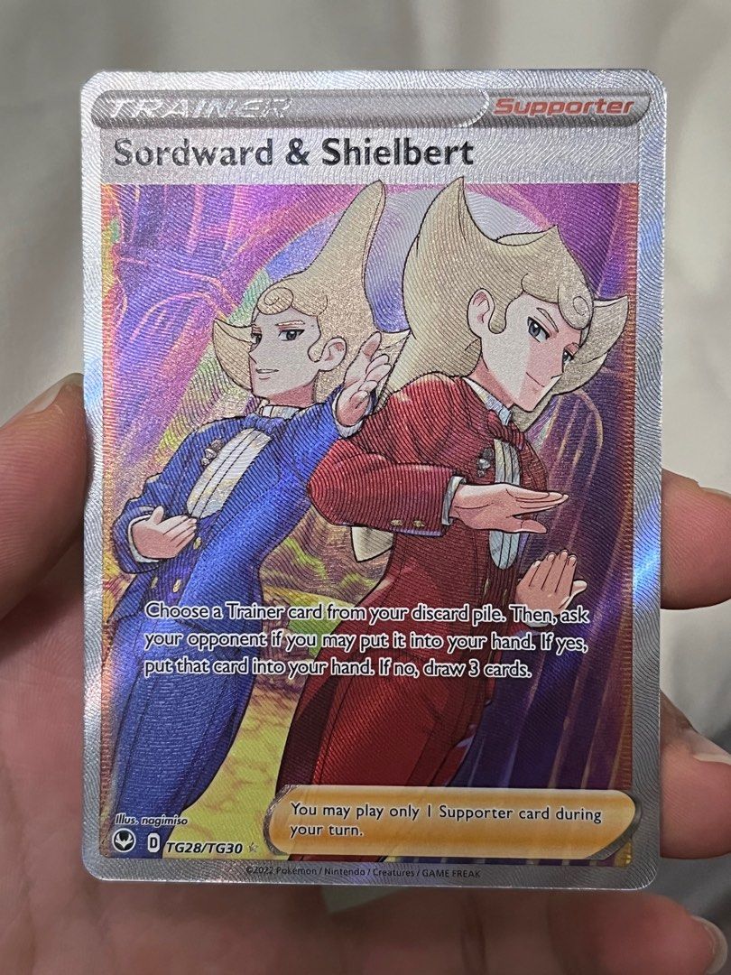 Pokmon Silver Tempest Sordward & Shielbert Trainer Gallery Secret Gold Rare  Card, Hobbies & Toys, Toys & Games on Carousell