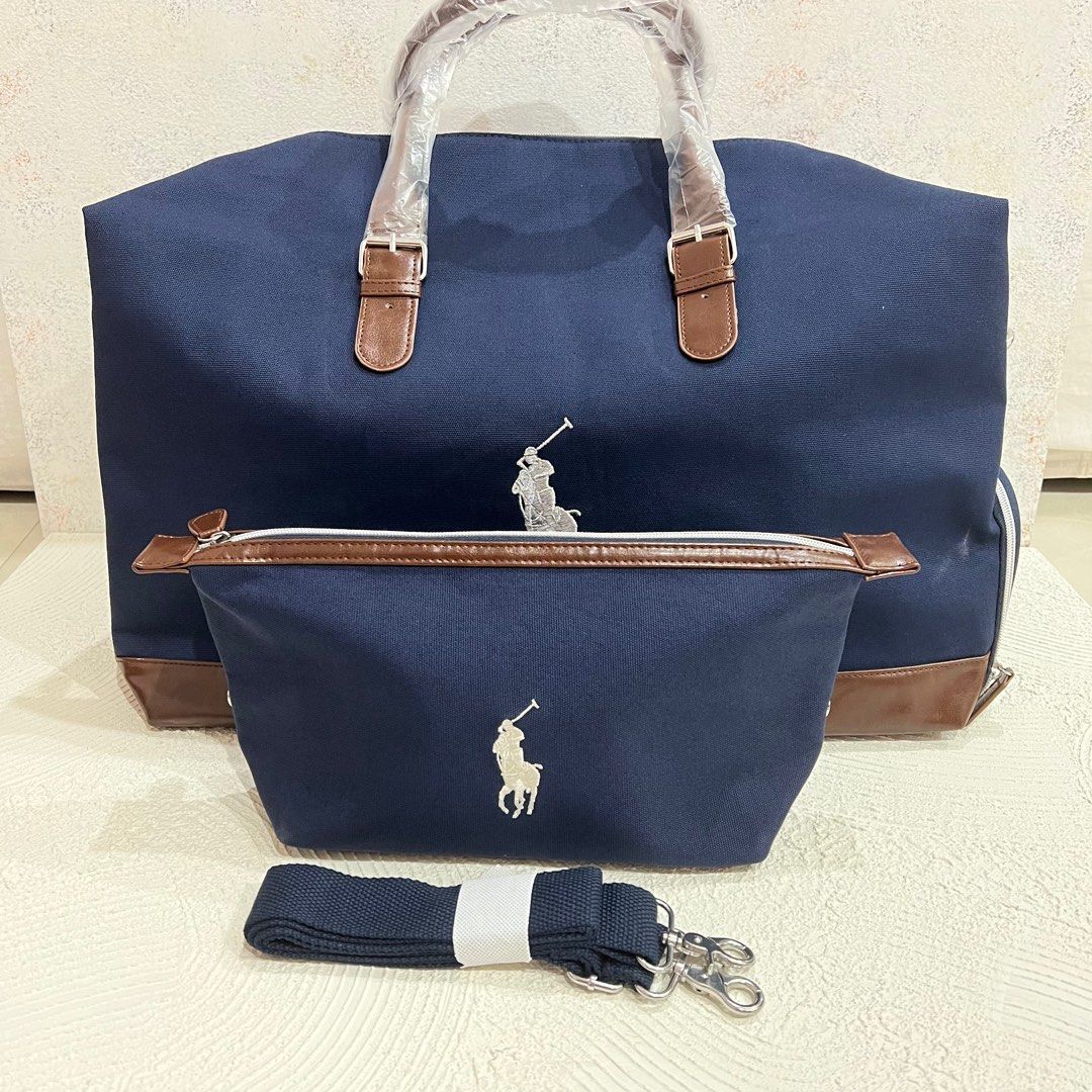 Polo Ralph Lauren Travel Bag + Travel Pouch BUNDLE ORIGINAL VIP GIFT