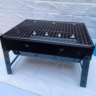 Portable Stainless Steel Barbecue Grill Pits (Black) BBQ