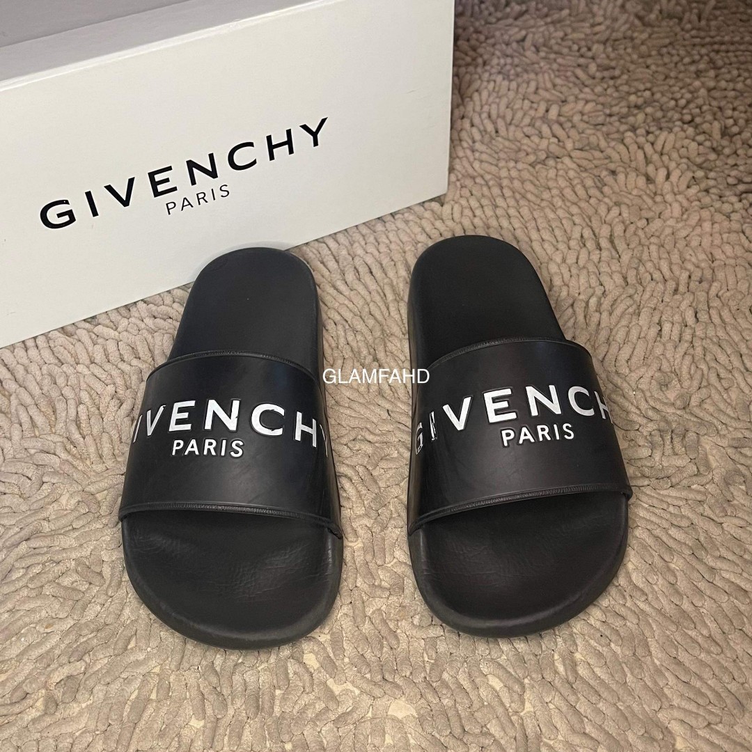 Pre Owned Authentic GIVENCHY Slides Size 38, Women's Fashion, Footwear,  Slippers and slides on Carousell