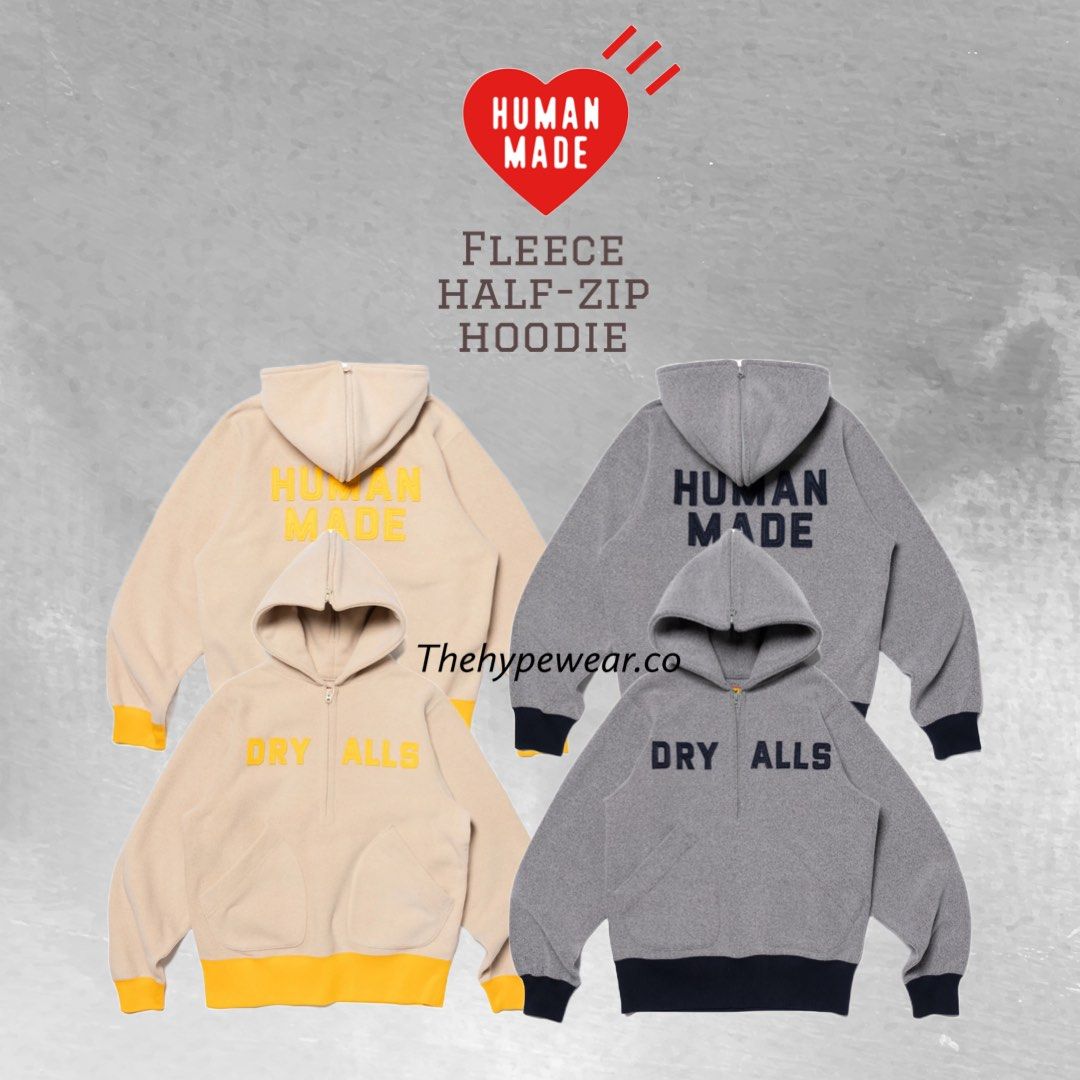 [Preorder]Human Made Fleece Half-Zip Hoodie
