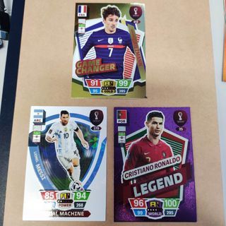 CRISTIANO RONALDO AND MESSI CARDS (Panini Adrenalyn FIFA World Cup 2022)
