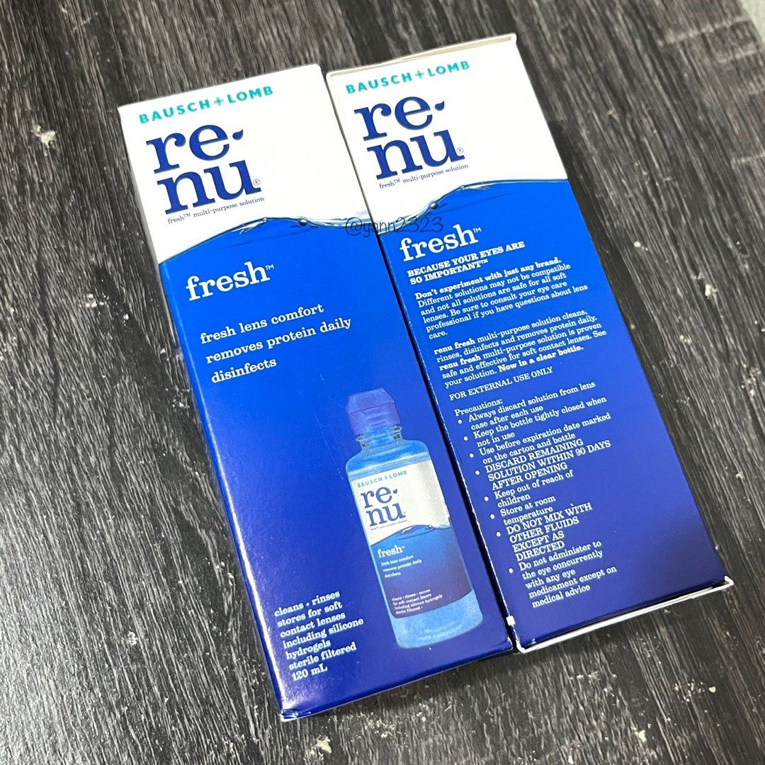 re-nu lens solution 120ml x2 bottles隐形眼药水便宜出让 ...