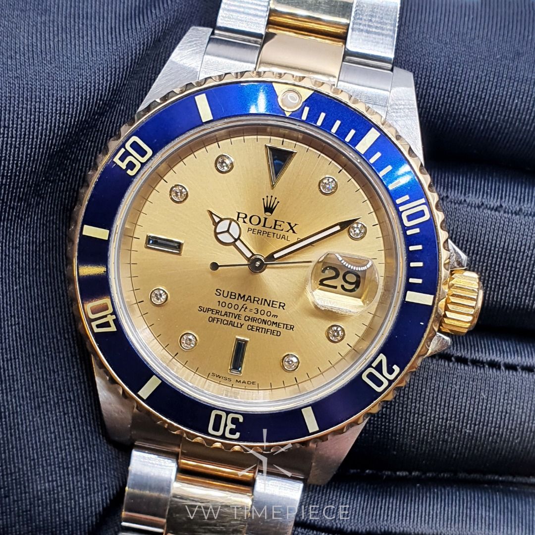 Rolex 16613 diamond dial hotsell