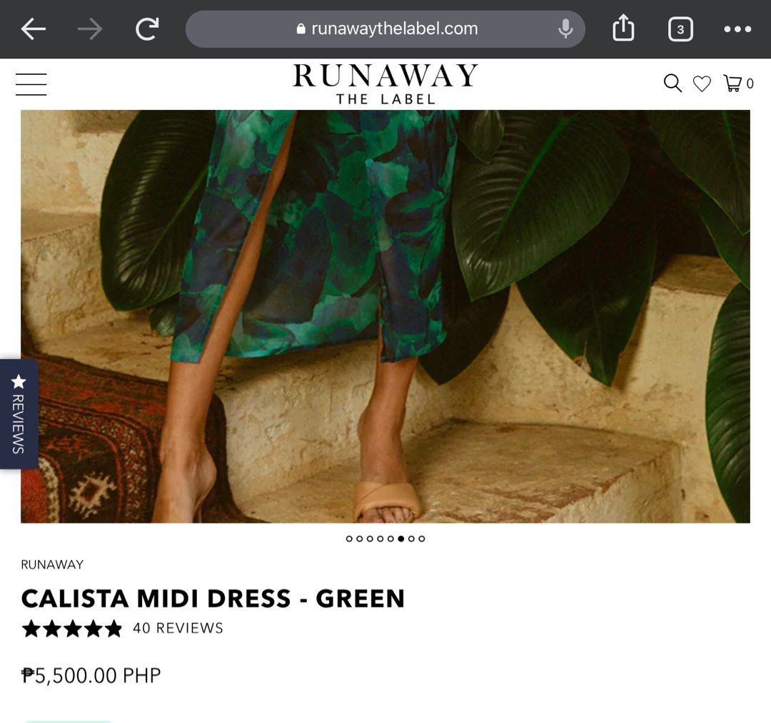 Runaway The Label Calista Midi Dress Tropical, Women's ...