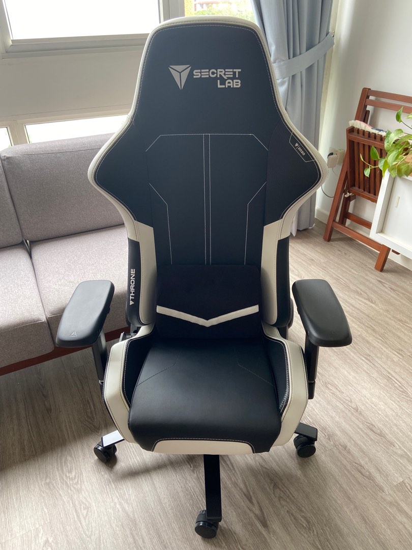 Secretlab throne 2020 spectre white gaming office chair, Furniture ...