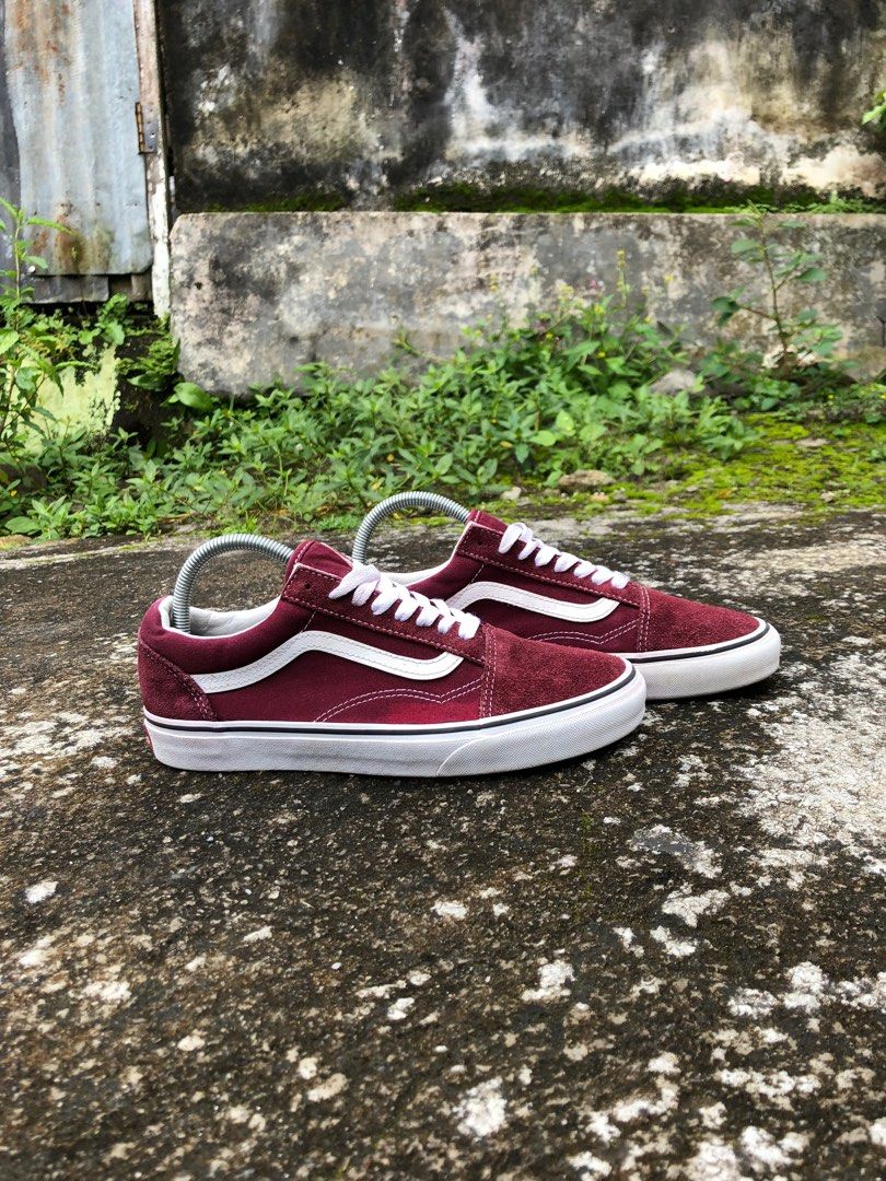 Sepatu vans old skool maroon new arrivals