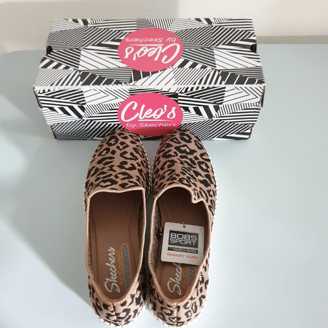 Skechers bobs leopard online print