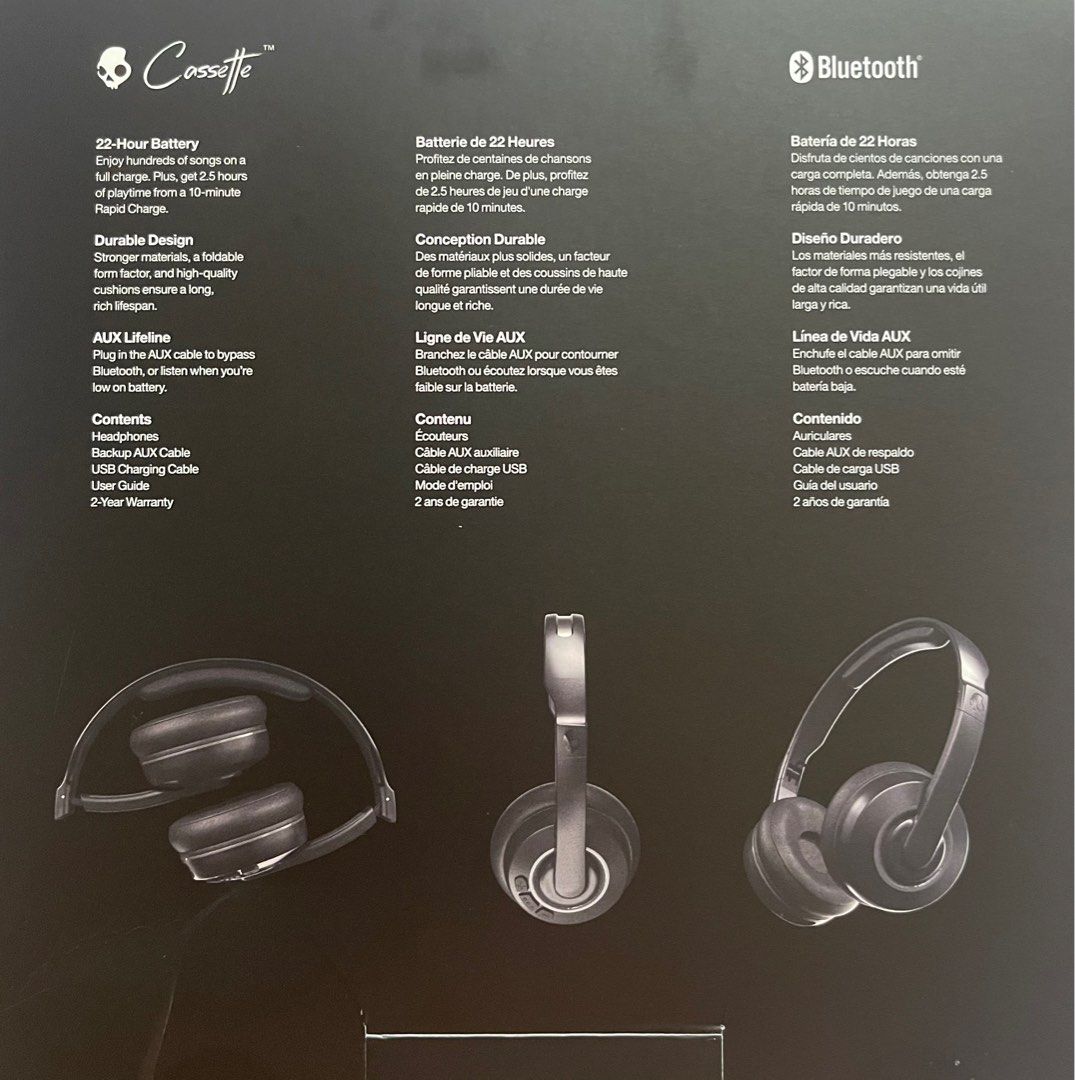 Skullcandy Cassette Wireless (CAN CHEAPER), Audio, Headphones