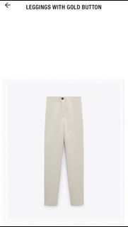 ZARA new with tag - Soft Leggings with Gold Button