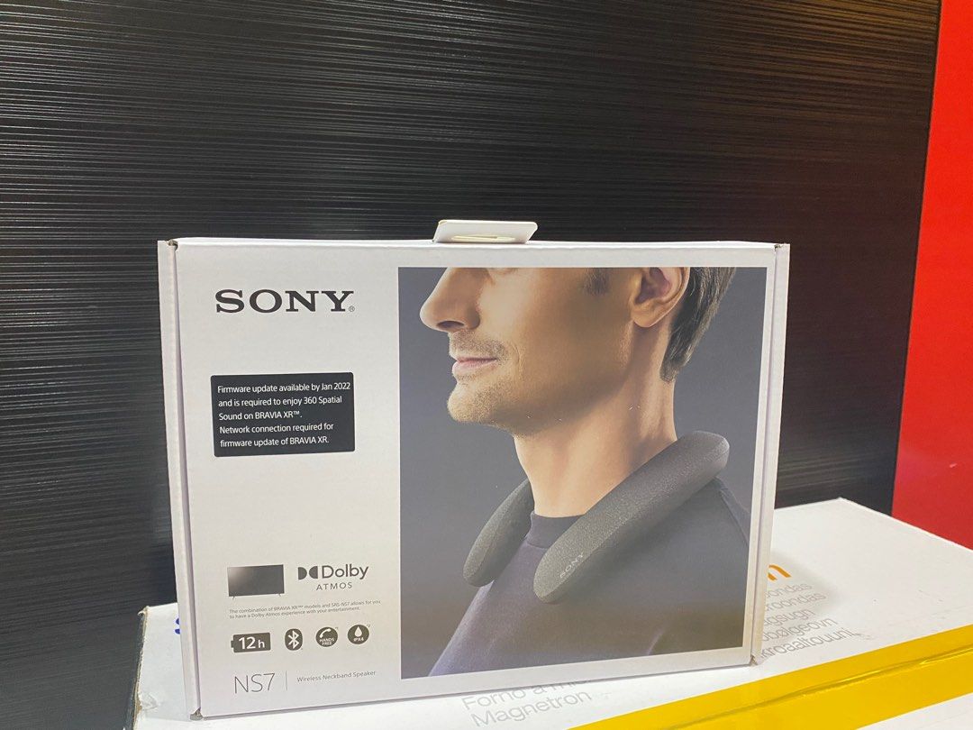 Sony Wireless Neckband Speaker (SRSNS7)., Audio, Soundbars, Speakers