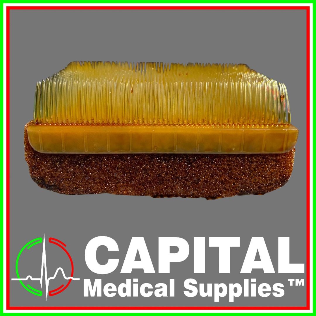 Sterile Surgical Scrub Brush / Sponge Cleaner (with povidoneiodine, Health & Nutrition, Health
