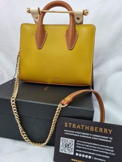 Strathberry MIDI - Handbag - embossed croc burgundy/bordeaux