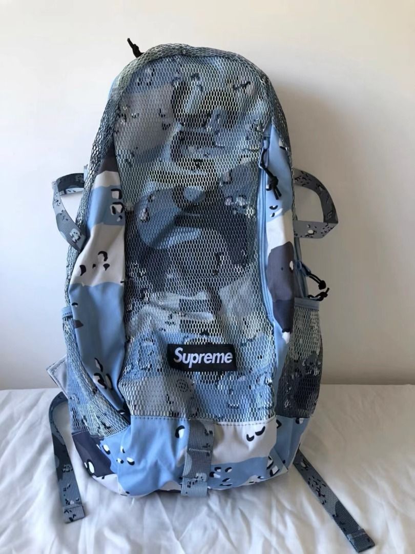 Supreme SS20 Week 1 Backpack 3M反光Logo徽標雙肩背囊, 男裝, 袋