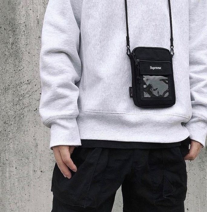 Supreme utility 2024 pouch black ss19