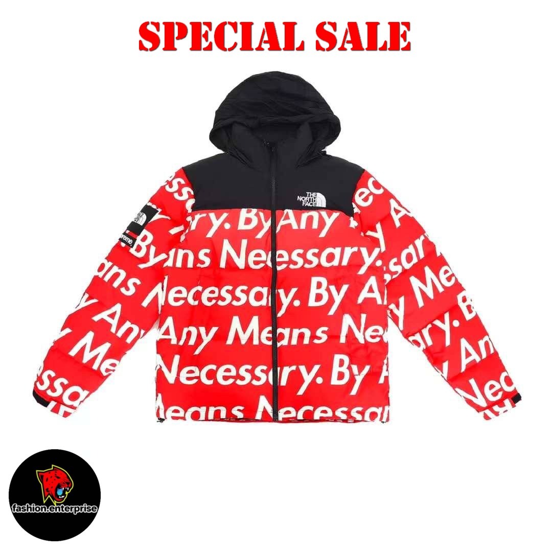 Supreme x the north face nuptse jacket by any means online necessary