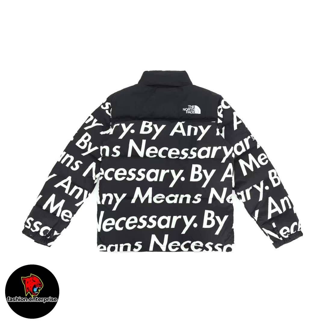 Supreme the north face by any means nuptse jacket black clearance