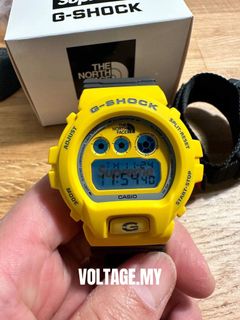 Supreme x TNF x G-Shock - YELLOW, Men's Fashion, Watches 